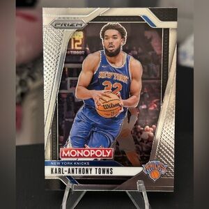 Karl-Anthony Towns 2024-25 Panini Prizm Monopoly Card New York Knicks